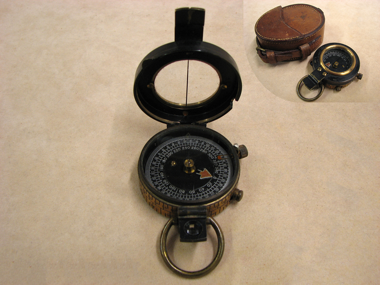 Rare WW1 Francis Barker Mk VII marching compass made for the Indian Army7